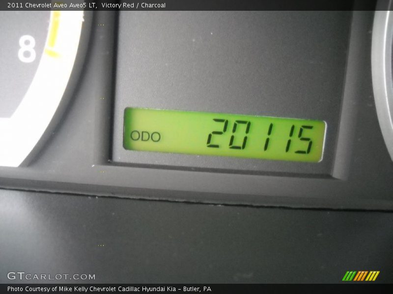 Victory Red / Charcoal 2011 Chevrolet Aveo Aveo5 LT