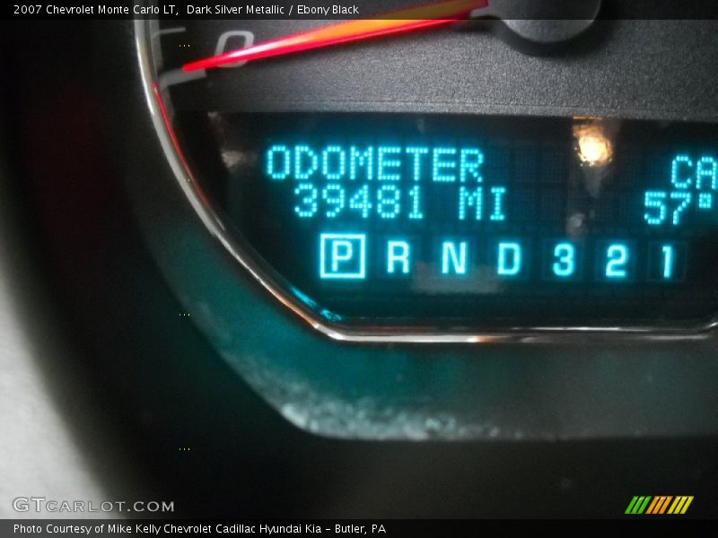 Dark Silver Metallic / Ebony Black 2007 Chevrolet Monte Carlo LT