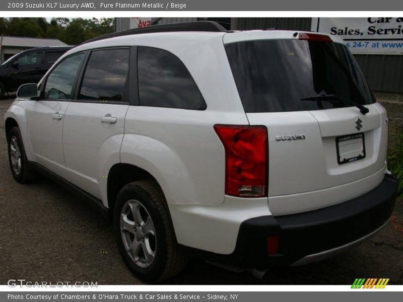 Pure Platinum Metallic / Beige 2009 Suzuki XL7 Luxury AWD