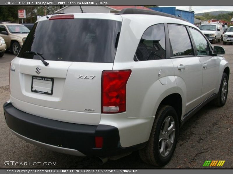 Pure Platinum Metallic / Beige 2009 Suzuki XL7 Luxury AWD