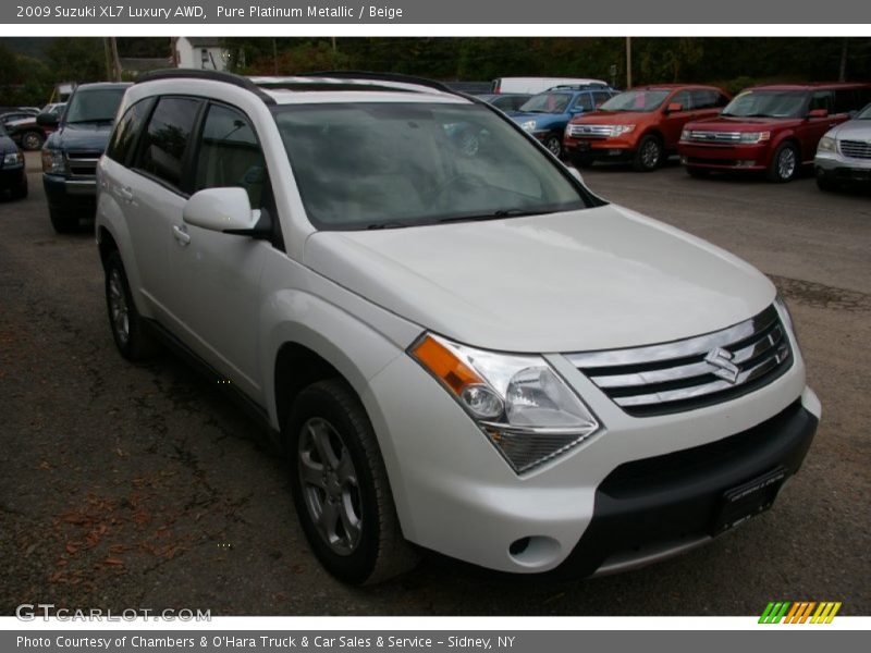 Pure Platinum Metallic / Beige 2009 Suzuki XL7 Luxury AWD