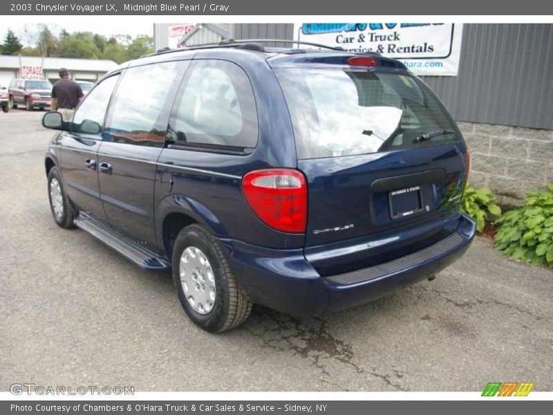 Midnight Blue Pearl / Gray 2003 Chrysler Voyager LX