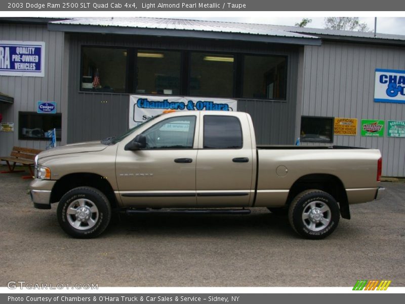 Light Almond Pearl Metallic / Taupe 2003 Dodge Ram 2500 SLT Quad Cab 4x4