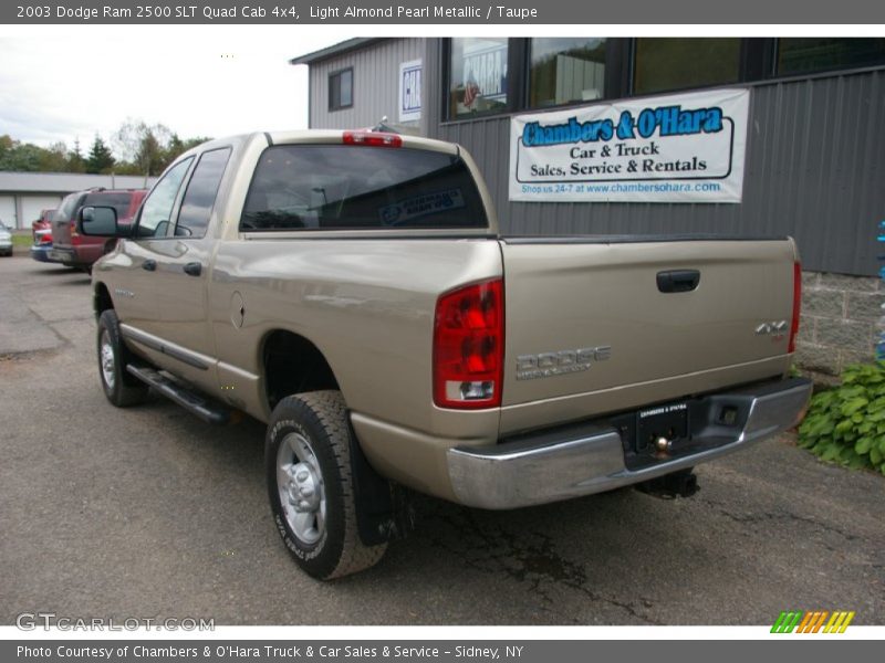Light Almond Pearl Metallic / Taupe 2003 Dodge Ram 2500 SLT Quad Cab 4x4