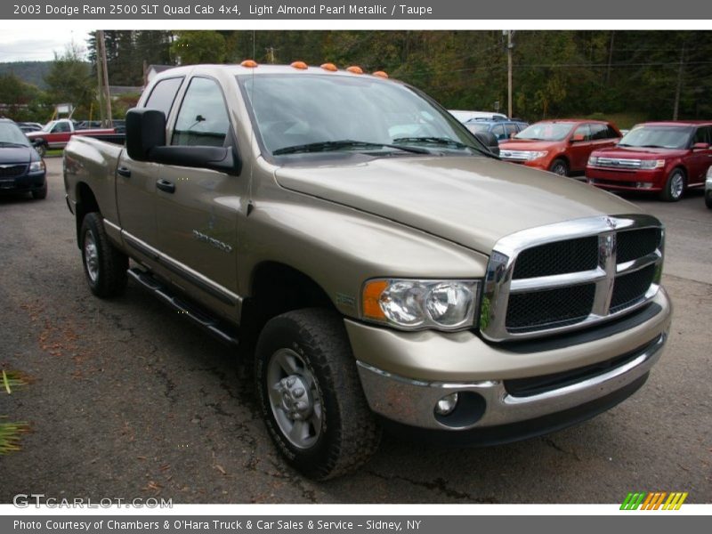 Light Almond Pearl Metallic / Taupe 2003 Dodge Ram 2500 SLT Quad Cab 4x4