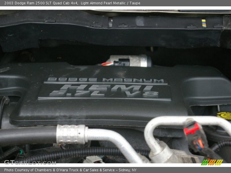 Light Almond Pearl Metallic / Taupe 2003 Dodge Ram 2500 SLT Quad Cab 4x4