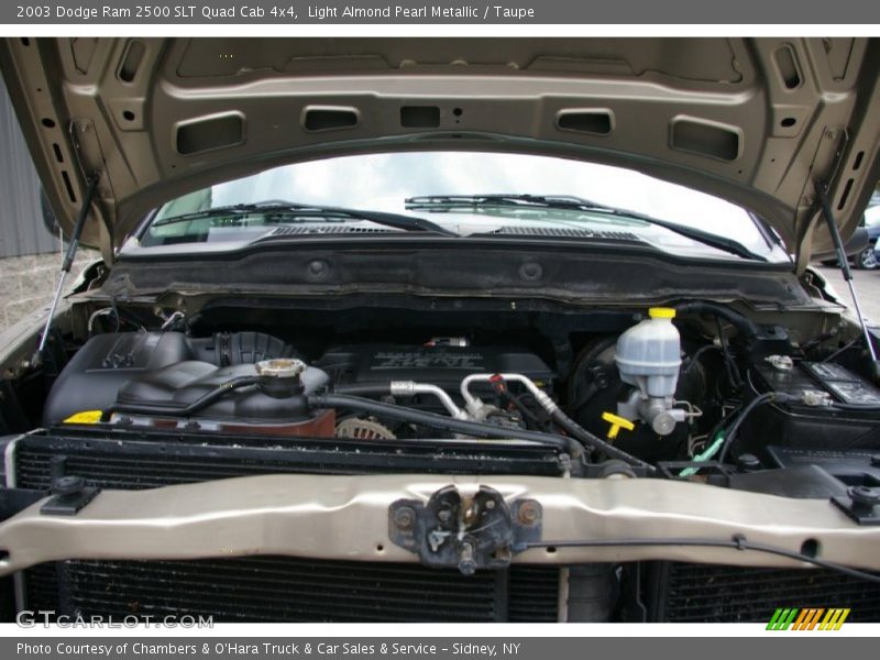 Light Almond Pearl Metallic / Taupe 2003 Dodge Ram 2500 SLT Quad Cab 4x4