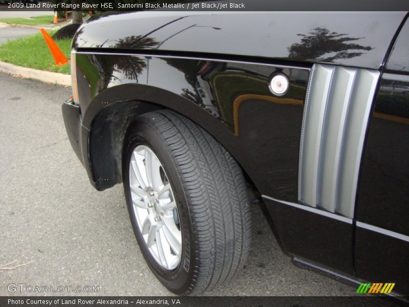 Santorini Black Metallic / Jet Black/Jet Black 2009 Land Rover Range Rover HSE