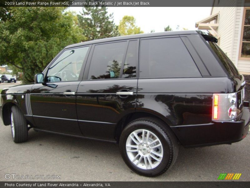 Santorini Black Metallic / Jet Black/Jet Black 2009 Land Rover Range Rover HSE