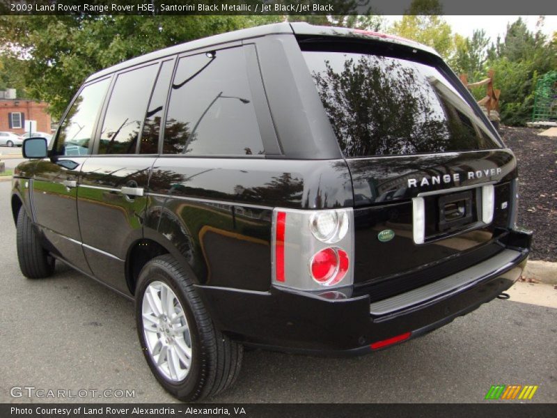 Santorini Black Metallic / Jet Black/Jet Black 2009 Land Rover Range Rover HSE