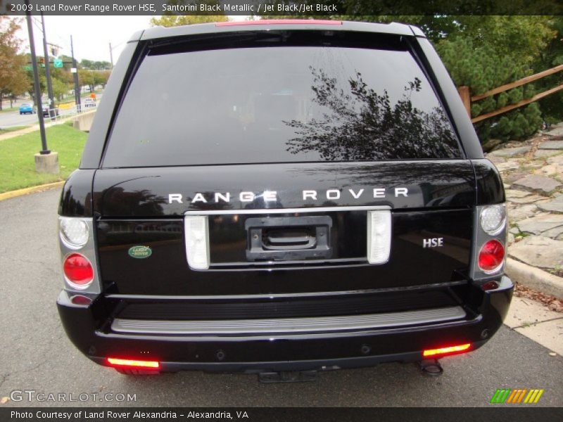 Santorini Black Metallic / Jet Black/Jet Black 2009 Land Rover Range Rover HSE