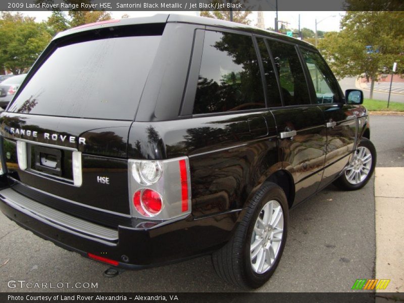 Santorini Black Metallic / Jet Black/Jet Black 2009 Land Rover Range Rover HSE
