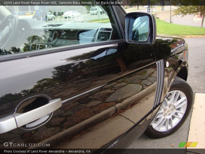 Santorini Black Metallic / Jet Black/Jet Black 2009 Land Rover Range Rover HSE