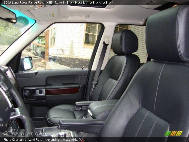 Santorini Black Metallic / Jet Black/Jet Black 2009 Land Rover Range Rover HSE