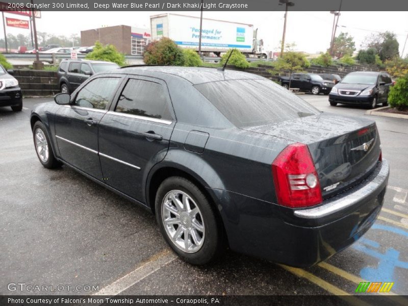 Deep Water Blue Pearl / Dark Khaki/Light Graystone 2008 Chrysler 300 Limited
