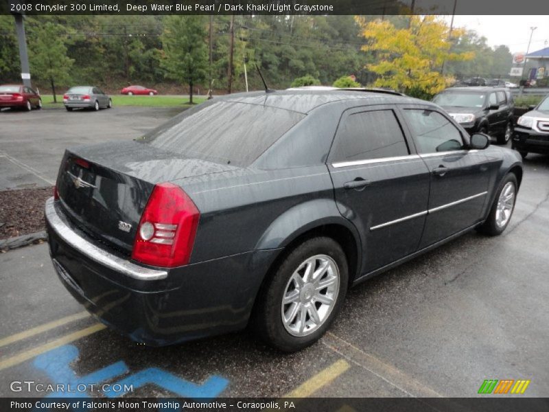Deep Water Blue Pearl / Dark Khaki/Light Graystone 2008 Chrysler 300 Limited