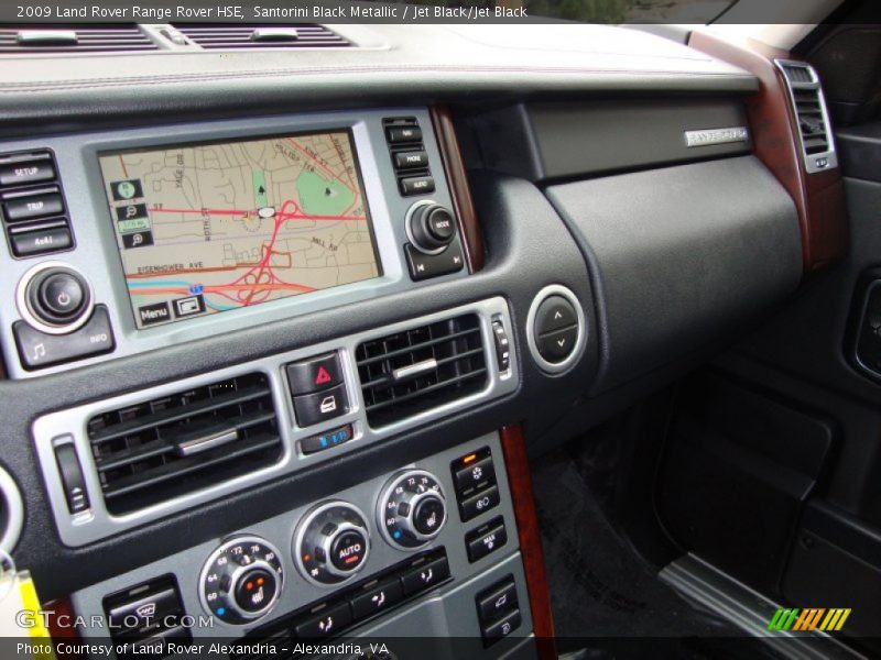 Santorini Black Metallic / Jet Black/Jet Black 2009 Land Rover Range Rover HSE