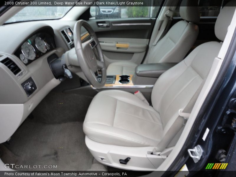 Deep Water Blue Pearl / Dark Khaki/Light Graystone 2008 Chrysler 300 Limited