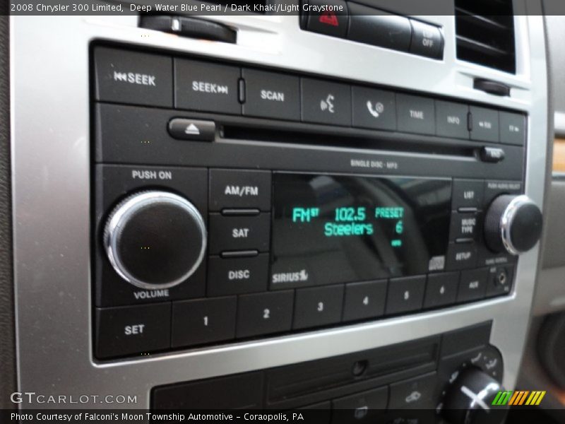 Deep Water Blue Pearl / Dark Khaki/Light Graystone 2008 Chrysler 300 Limited