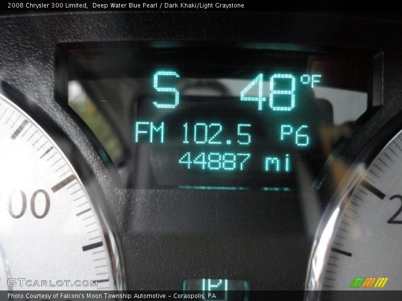 Deep Water Blue Pearl / Dark Khaki/Light Graystone 2008 Chrysler 300 Limited