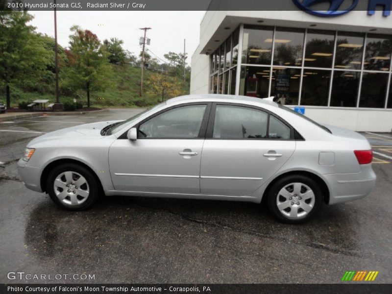 Radiant Silver / Gray 2010 Hyundai Sonata GLS