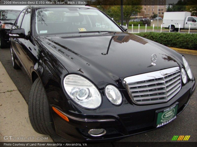 Black / Black 2008 Mercedes-Benz E 350 4Matic Sedan