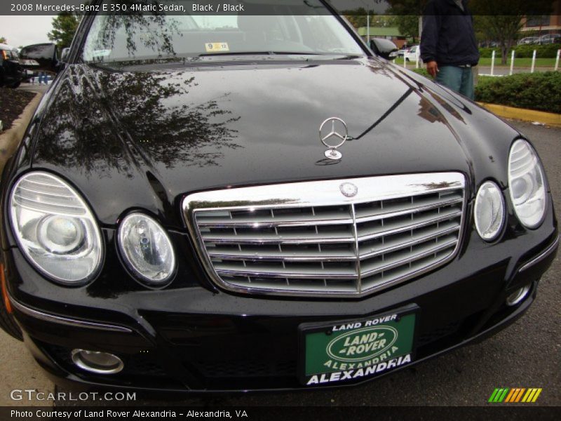 Black / Black 2008 Mercedes-Benz E 350 4Matic Sedan