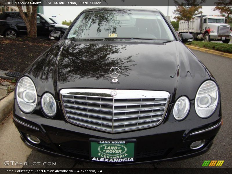 Black / Black 2008 Mercedes-Benz E 350 4Matic Sedan