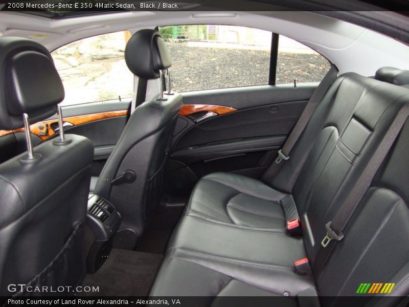 Black / Black 2008 Mercedes-Benz E 350 4Matic Sedan