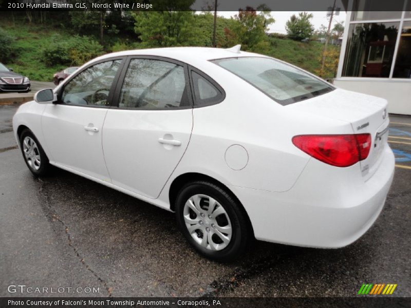 Nordic White / Beige 2010 Hyundai Elantra GLS