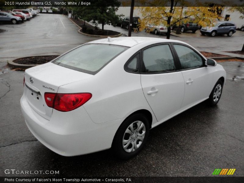 Nordic White / Beige 2010 Hyundai Elantra GLS