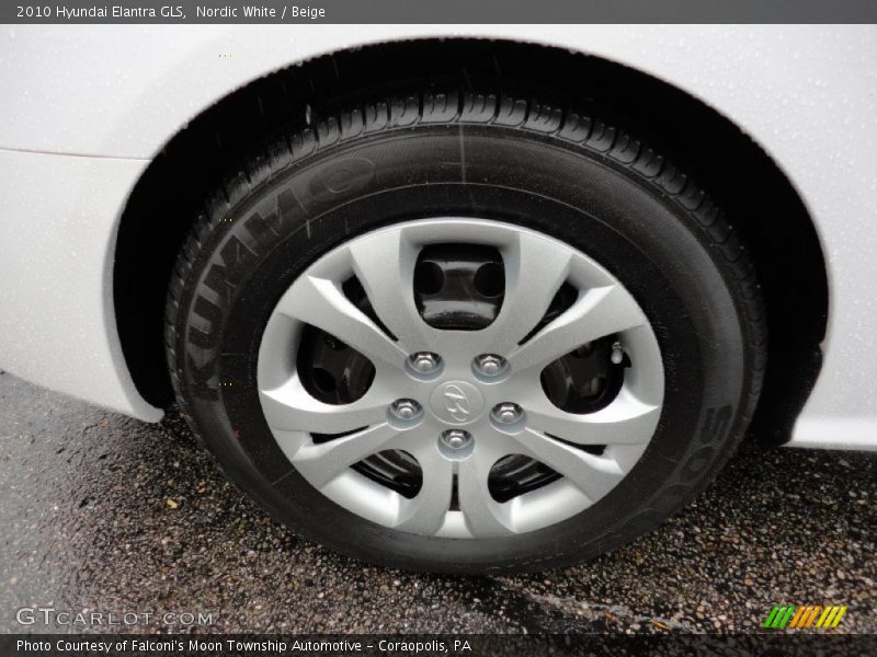 Nordic White / Beige 2010 Hyundai Elantra GLS