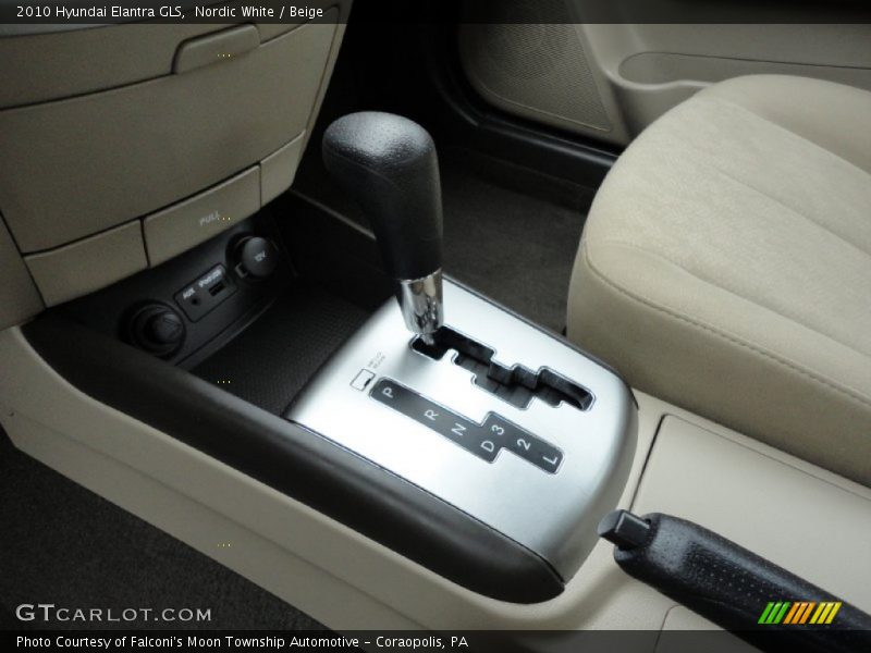 Nordic White / Beige 2010 Hyundai Elantra GLS