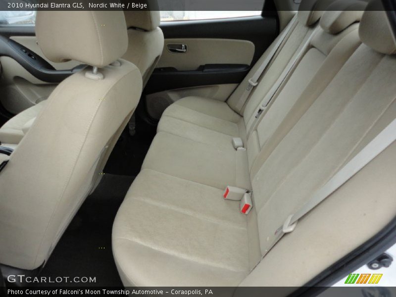 Nordic White / Beige 2010 Hyundai Elantra GLS
