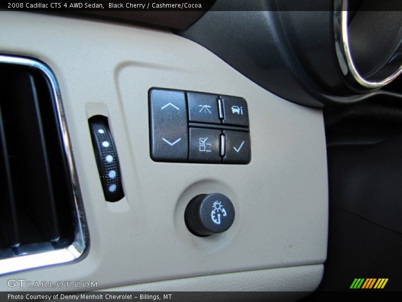 Black Cherry / Cashmere/Cocoa 2008 Cadillac CTS 4 AWD Sedan