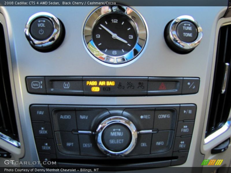 Black Cherry / Cashmere/Cocoa 2008 Cadillac CTS 4 AWD Sedan