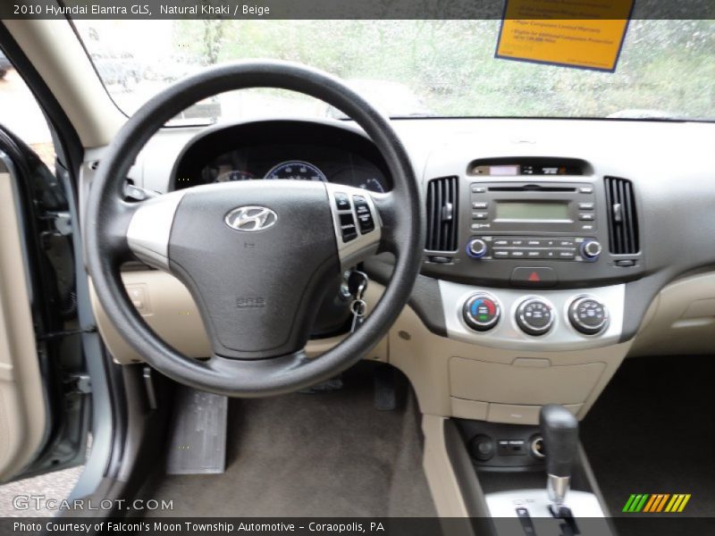 Natural Khaki / Beige 2010 Hyundai Elantra GLS