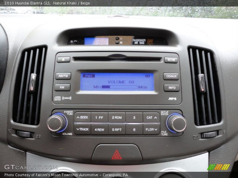 Natural Khaki / Beige 2010 Hyundai Elantra GLS
