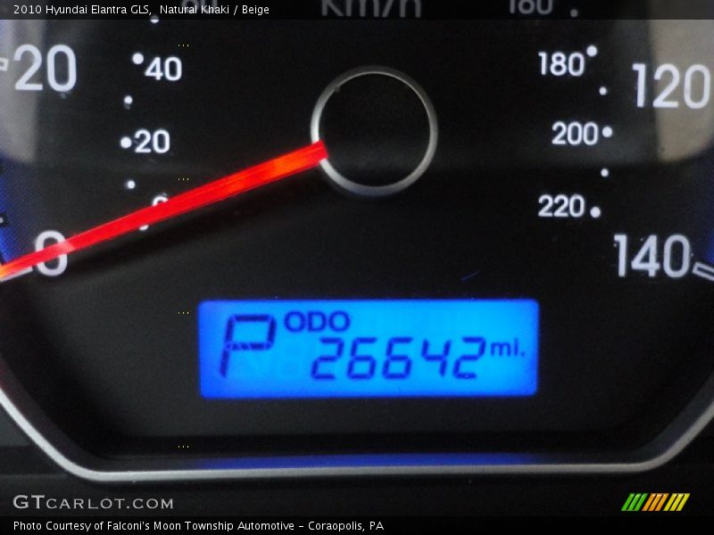 Natural Khaki / Beige 2010 Hyundai Elantra GLS