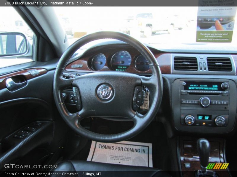 Platinum Metallic / Ebony 2008 Buick Lucerne CXS