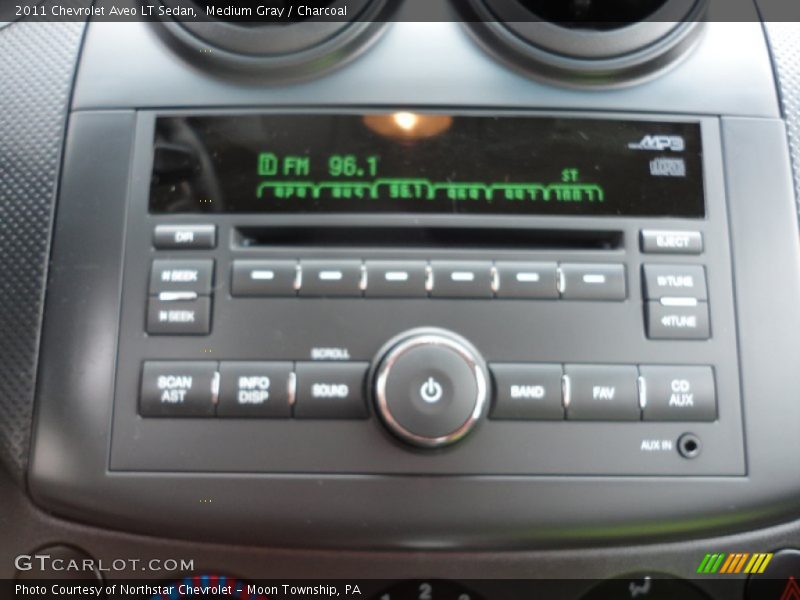 Medium Gray / Charcoal 2011 Chevrolet Aveo LT Sedan