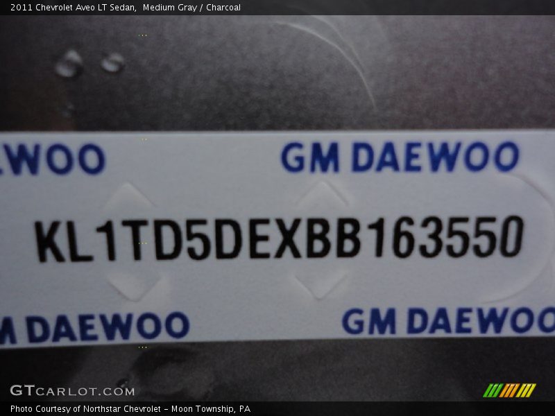 Medium Gray / Charcoal 2011 Chevrolet Aveo LT Sedan