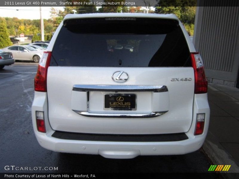 Starfire White Pearl / Sepia/Auburn Bubinga 2011 Lexus GX 460 Premium