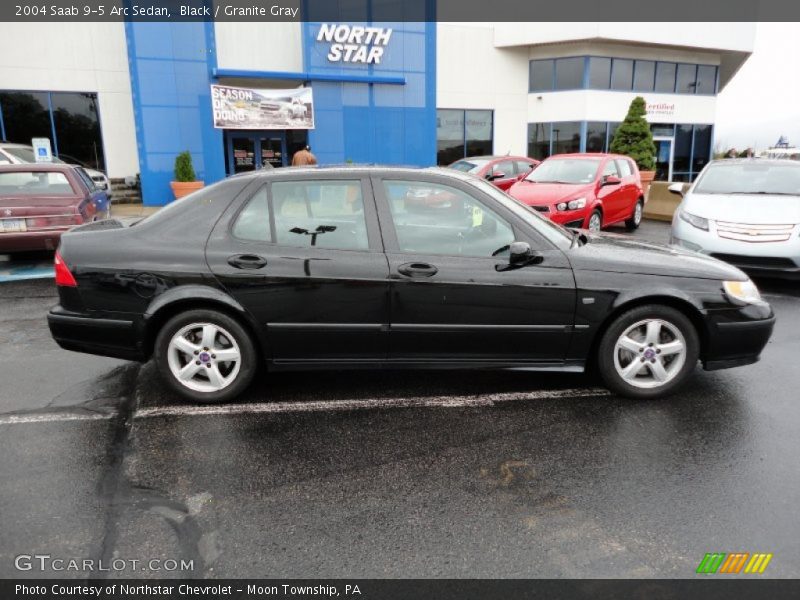 Black / Granite Gray 2004 Saab 9-5 Arc Sedan