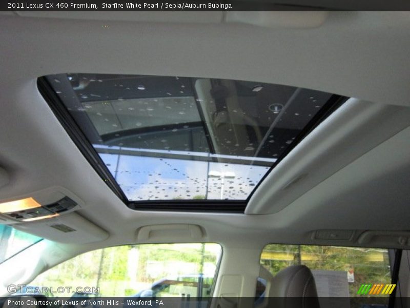 Starfire White Pearl / Sepia/Auburn Bubinga 2011 Lexus GX 460 Premium