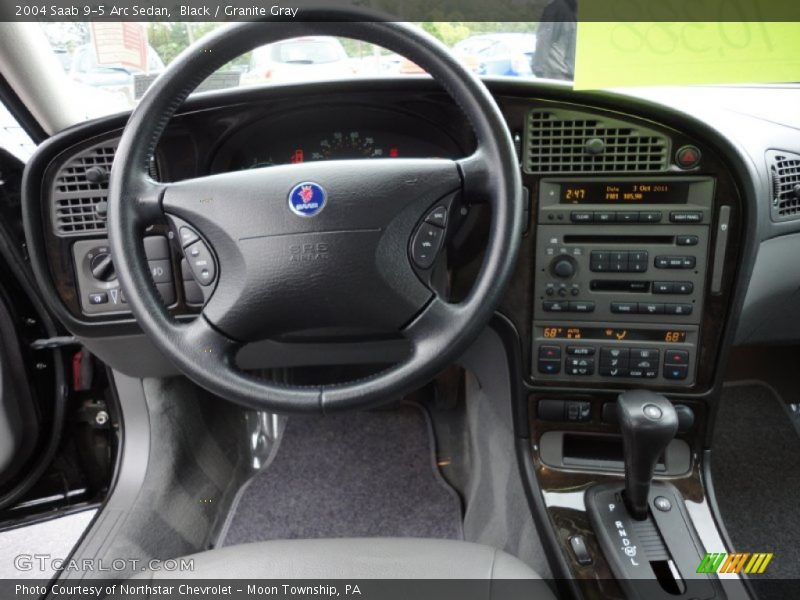 Black / Granite Gray 2004 Saab 9-5 Arc Sedan