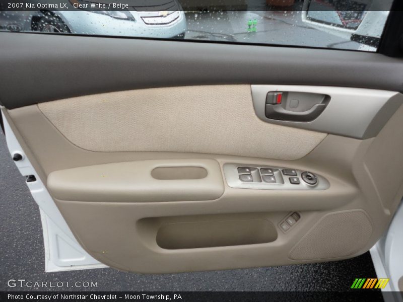 Clear White / Beige 2007 Kia Optima LX