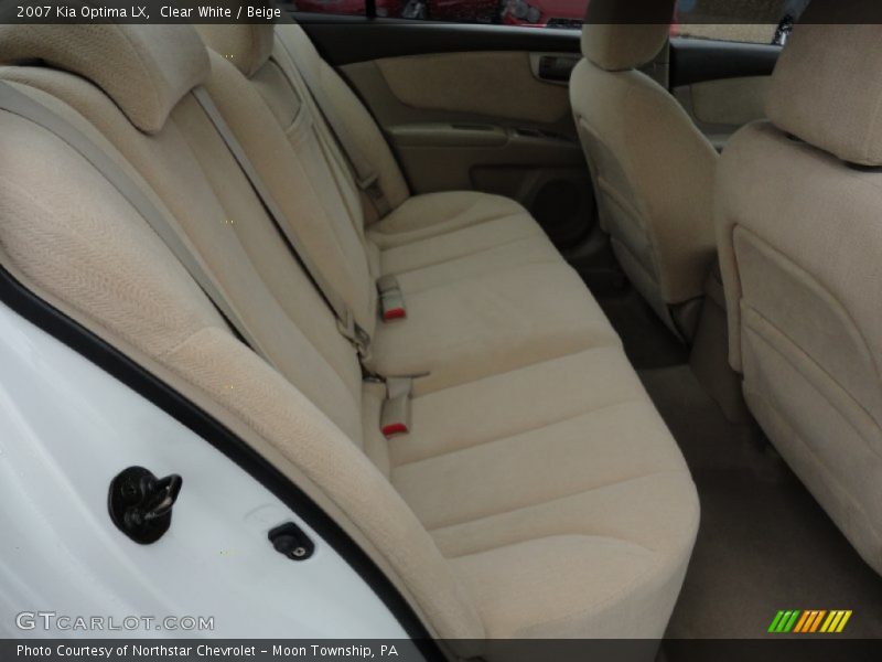 Clear White / Beige 2007 Kia Optima LX