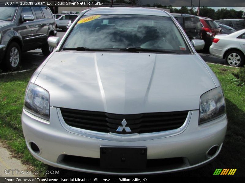 Liquid Silver Metallic / Gray 2007 Mitsubishi Galant ES
