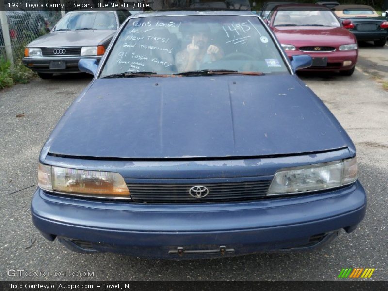 Blue Metallic / Blue 1991 Toyota Camry LE Sedan
